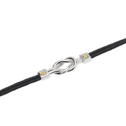 Mabina Bracciale in nylon con nodo centrale 534143